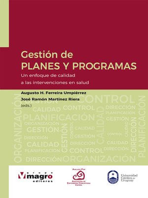 cover image of GESTIÓN DE PLANES Y PROGRAMAS.